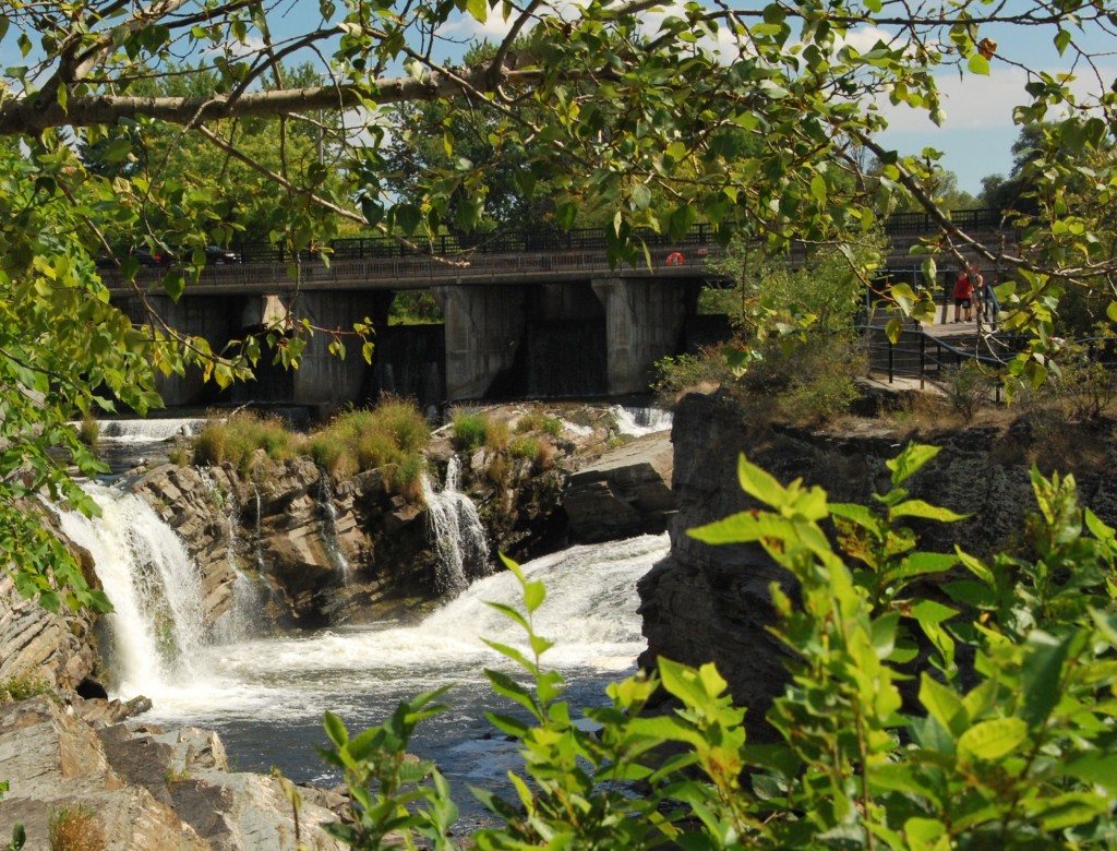 Hogsback Falls, south end of Ottawa, around which Col. By was confronted with canal construction challenges circa 1830